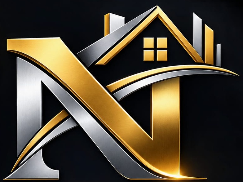 Logo NovoEsse: N oro e argento con tetto